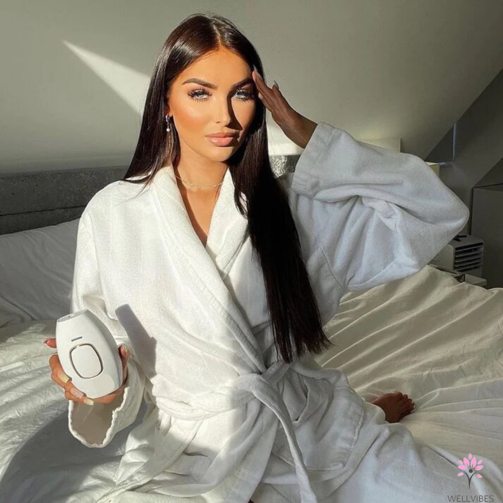 Beautiful lady with  IPL HAIR REMOVAL